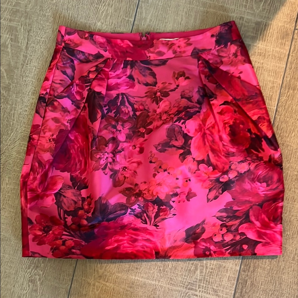 Vintage J crew Floral Pink Skirt